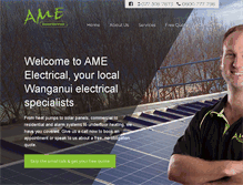 Tablet Screenshot of amelectrical.co.nz